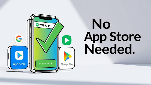 Visual highlighting PWAs' installability without app stores, allowing users to add web apps directly to devices for seamless, native-like experiences.