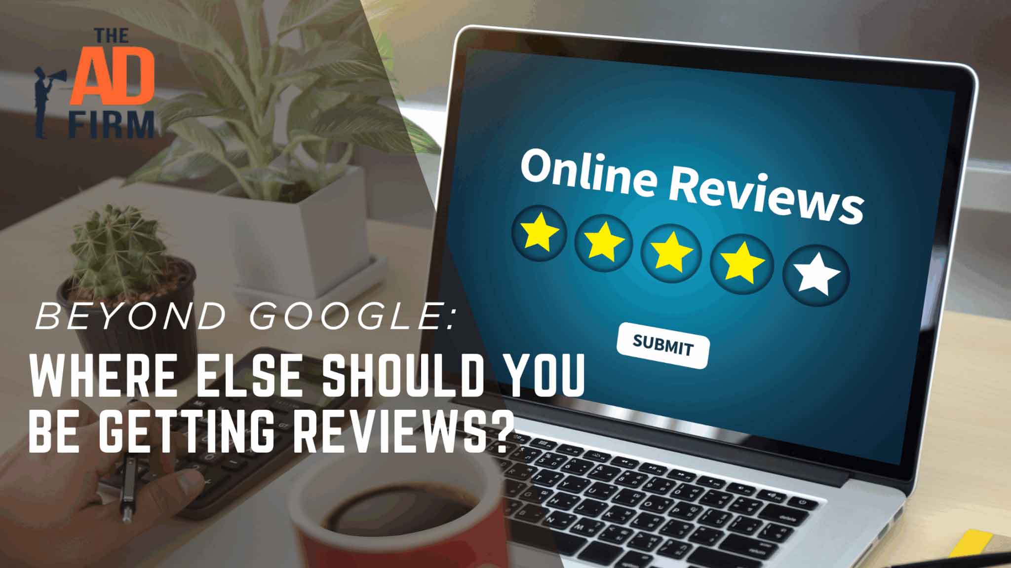 Close-up of a laptop screen showing online reviews