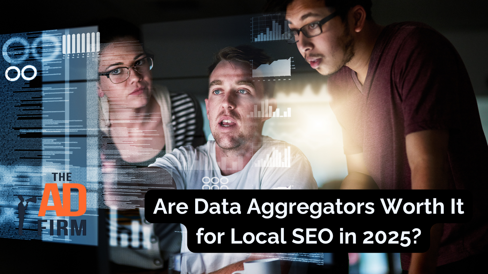 Team reviewing data for local SEO