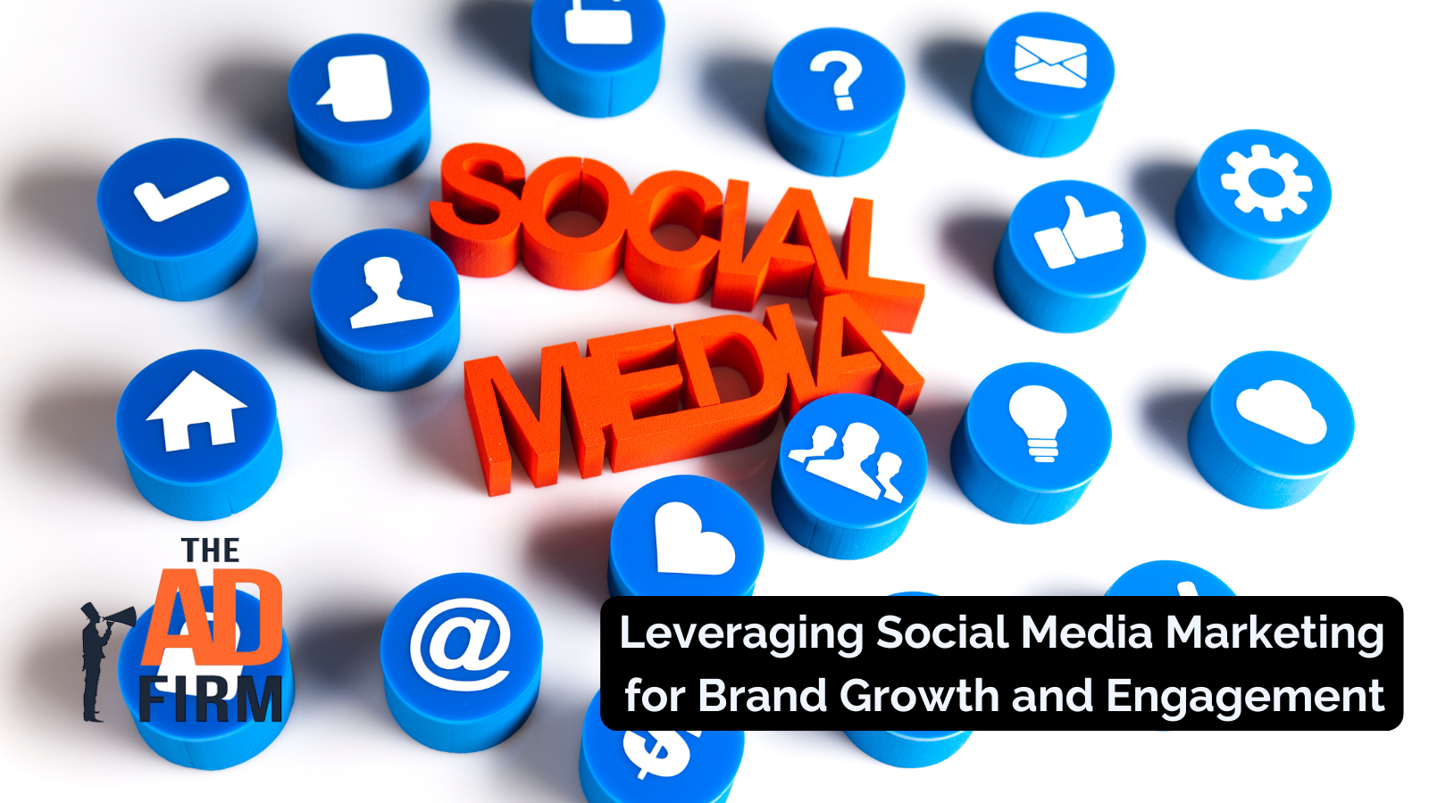 Social media icons surrounding the words _Social Media