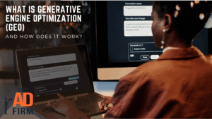 Woman using a computer to complete tasks