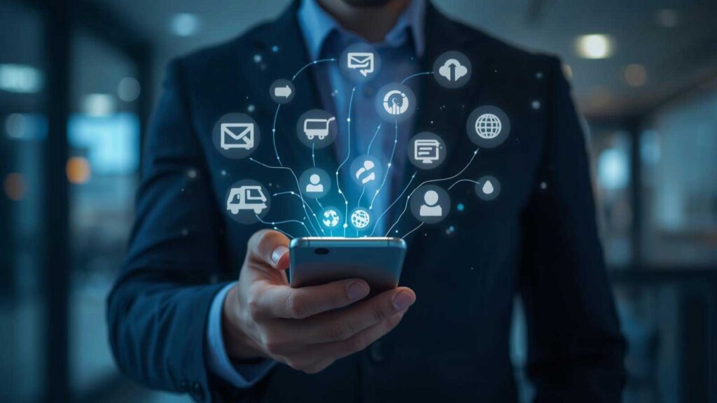 Omnichannel PPC strategy illustrating coordinated user engagement across platforms.