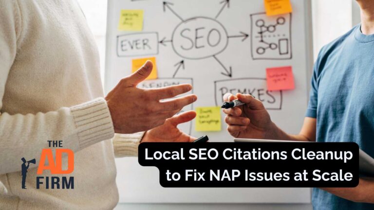 Two people discussing SEO strategies.