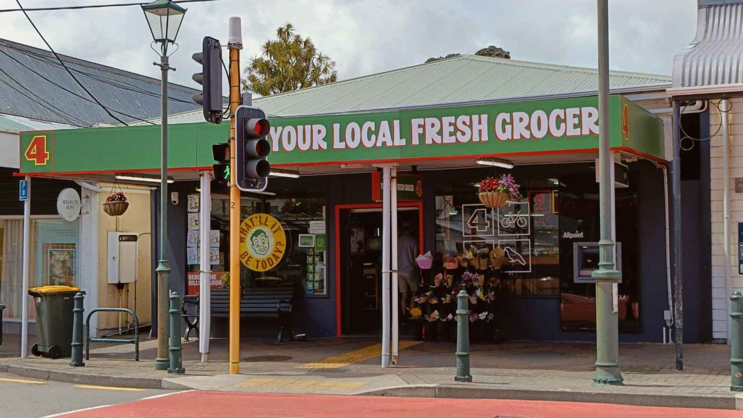 Small local shop storefront