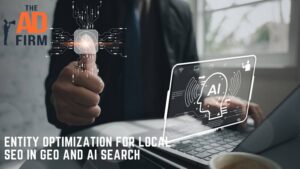 Man using a laptop while searching