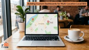 Map-based local SEO data for multiple branches.