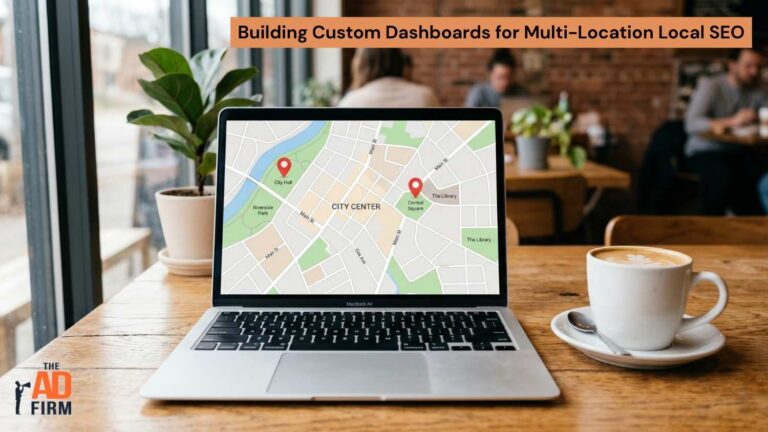 Map-based local SEO data for multiple branches.