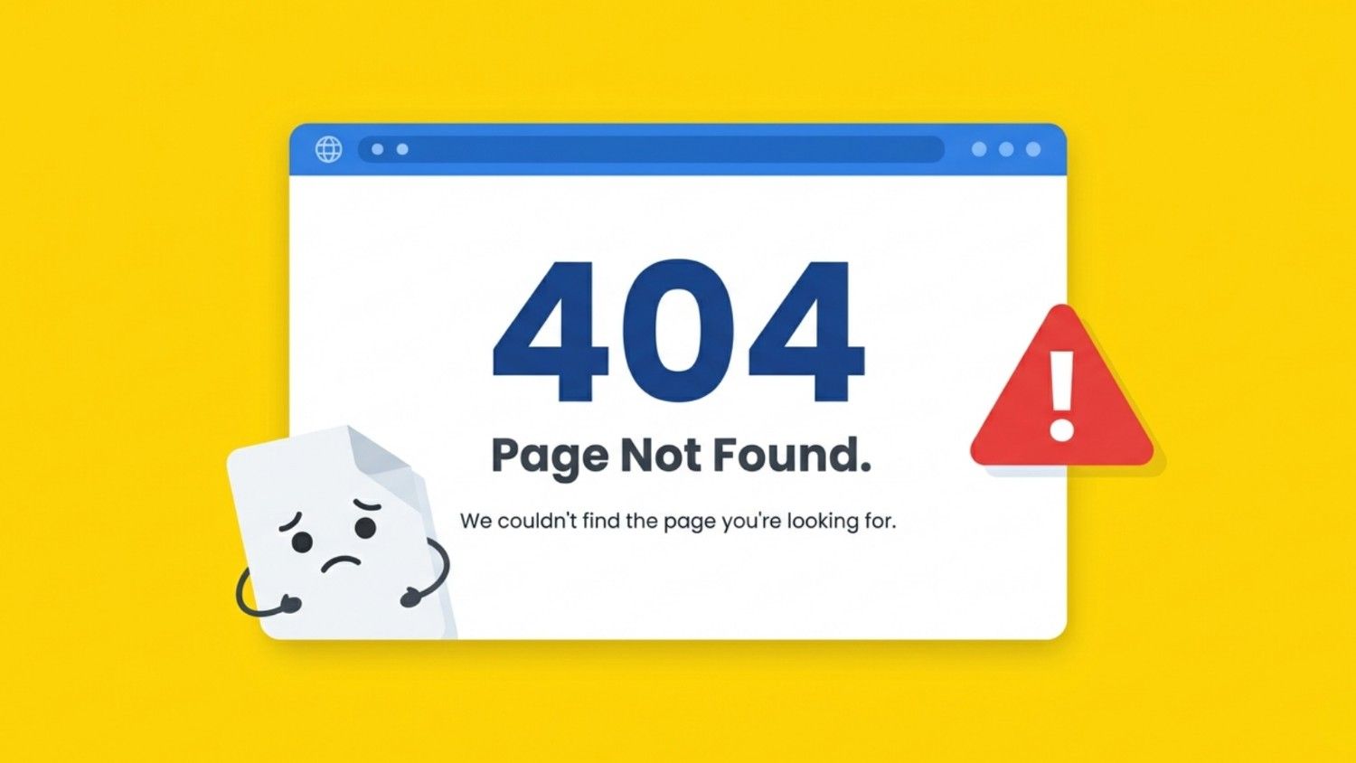 Browser window displaying a Page Not Found message.