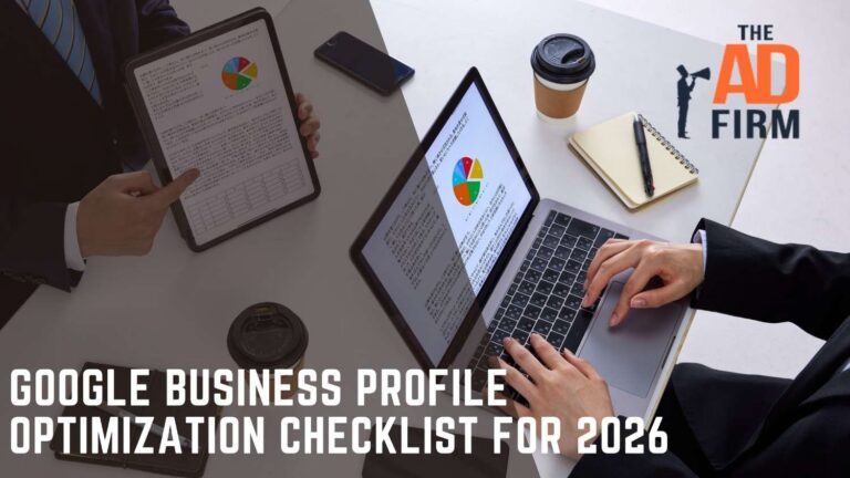 Two professionals discussing Google Business Profile optimization