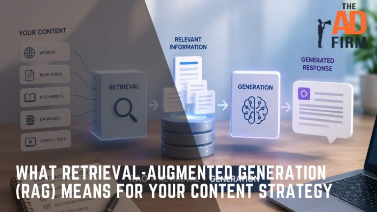 RAG workflow showing content retrieval, relevant information, and AI-generated responses.