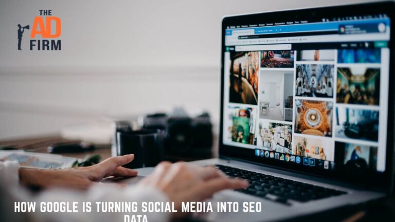 Woman scrolling through social media on a laptop