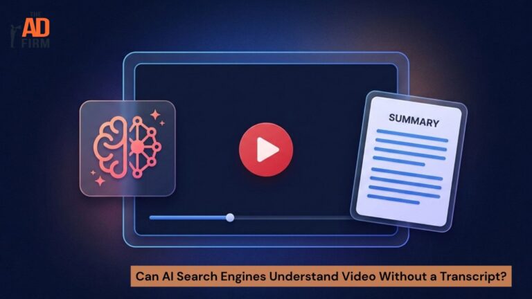 AI search engine analyzing a video and generating a written summary.