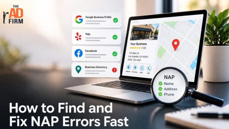 Laptop with NAP listings